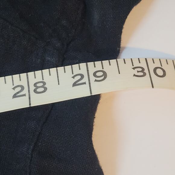 Island Passport Black Mens 3XLT Button Hawaiian Shirt Short Sleeved Linen Blend - Picture 12 of 14